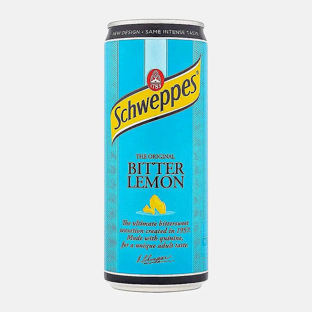 Изображение товара Schweppes Bitter Lemon газированный лимонный напиток 330 мл