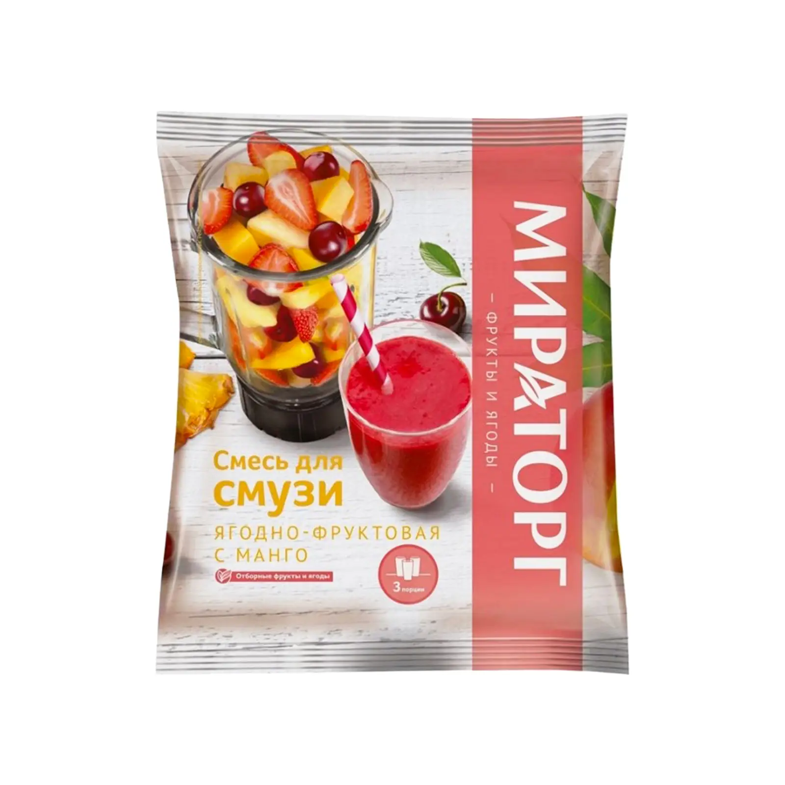 Изображение товара Смесь для смузи Мираторг ягоды-фрукты 300г