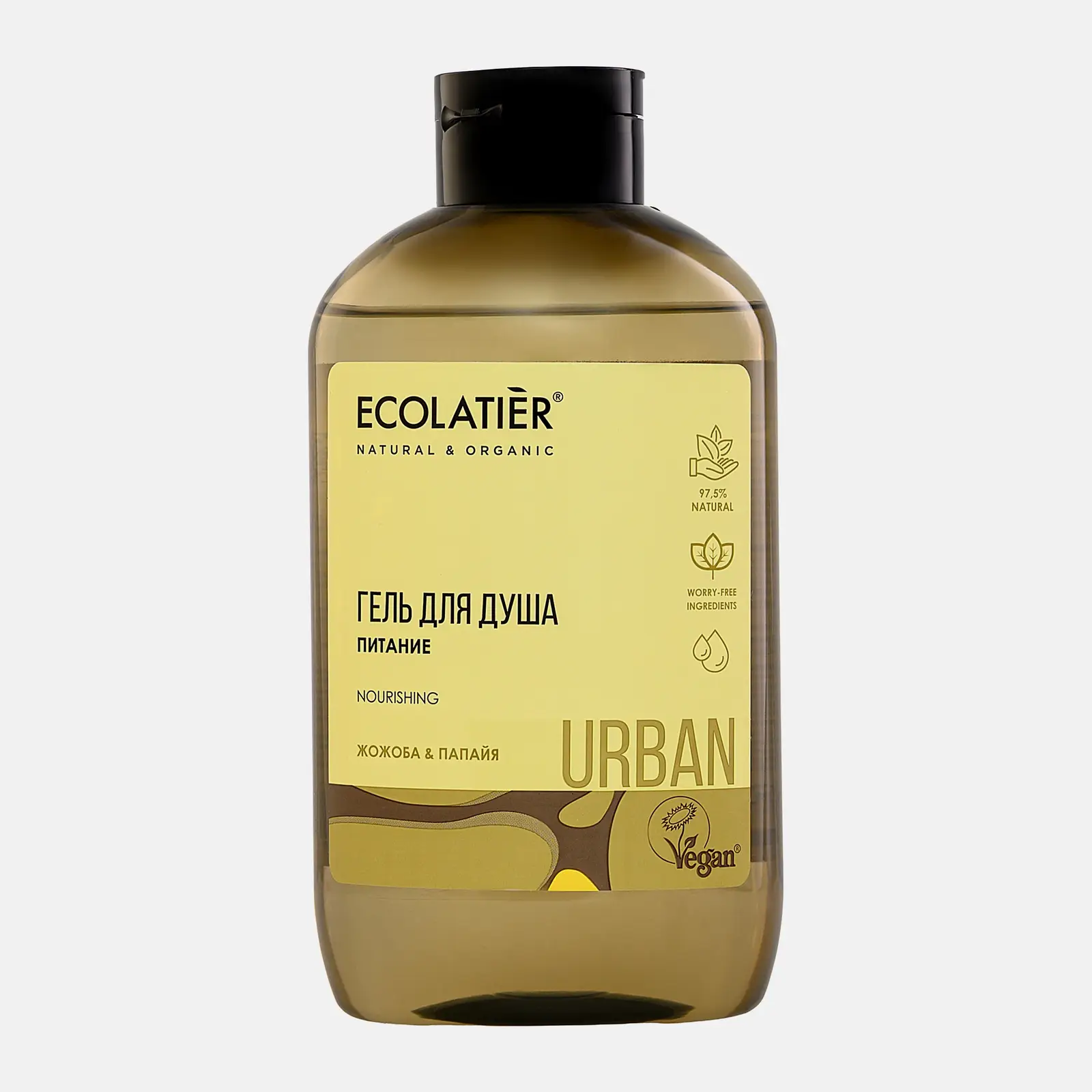Изображение товара Гель для душа Ecolatier Питание Жожоба и папайя 0.6 л