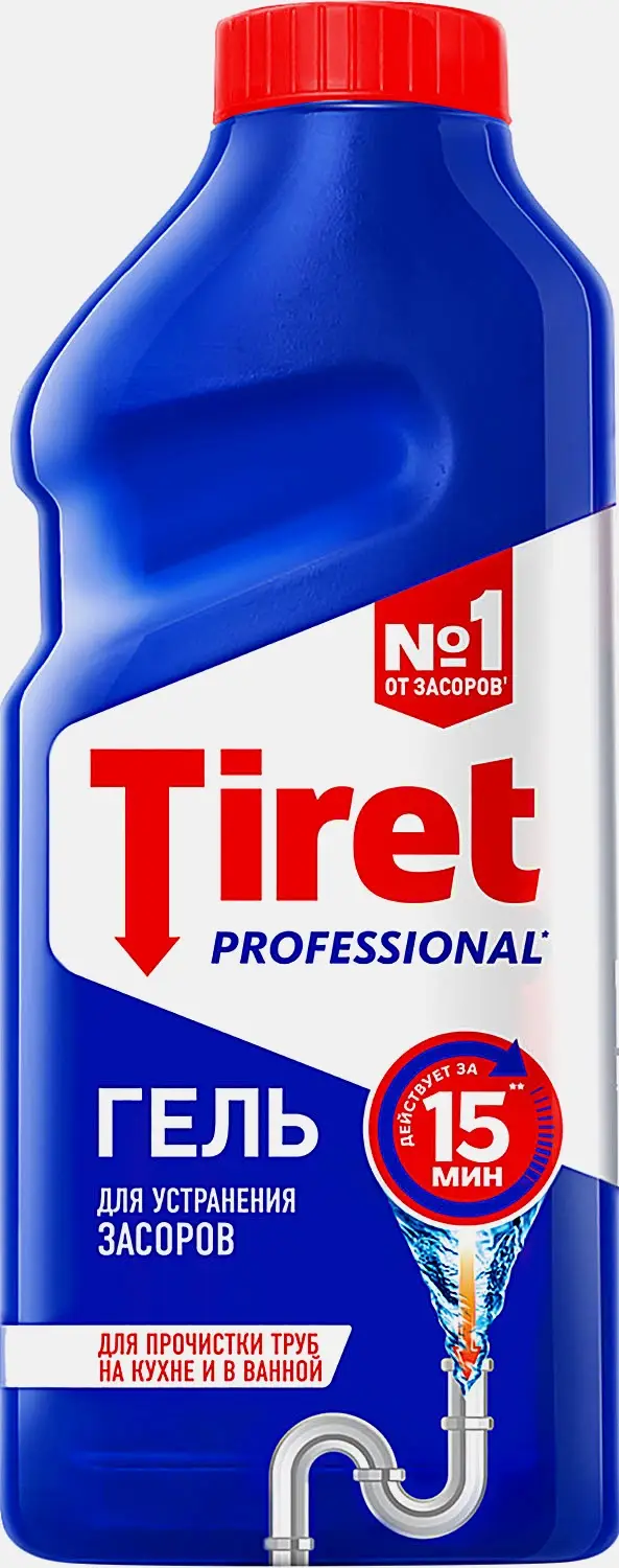 Гель для чистки труб Tiret 500мл