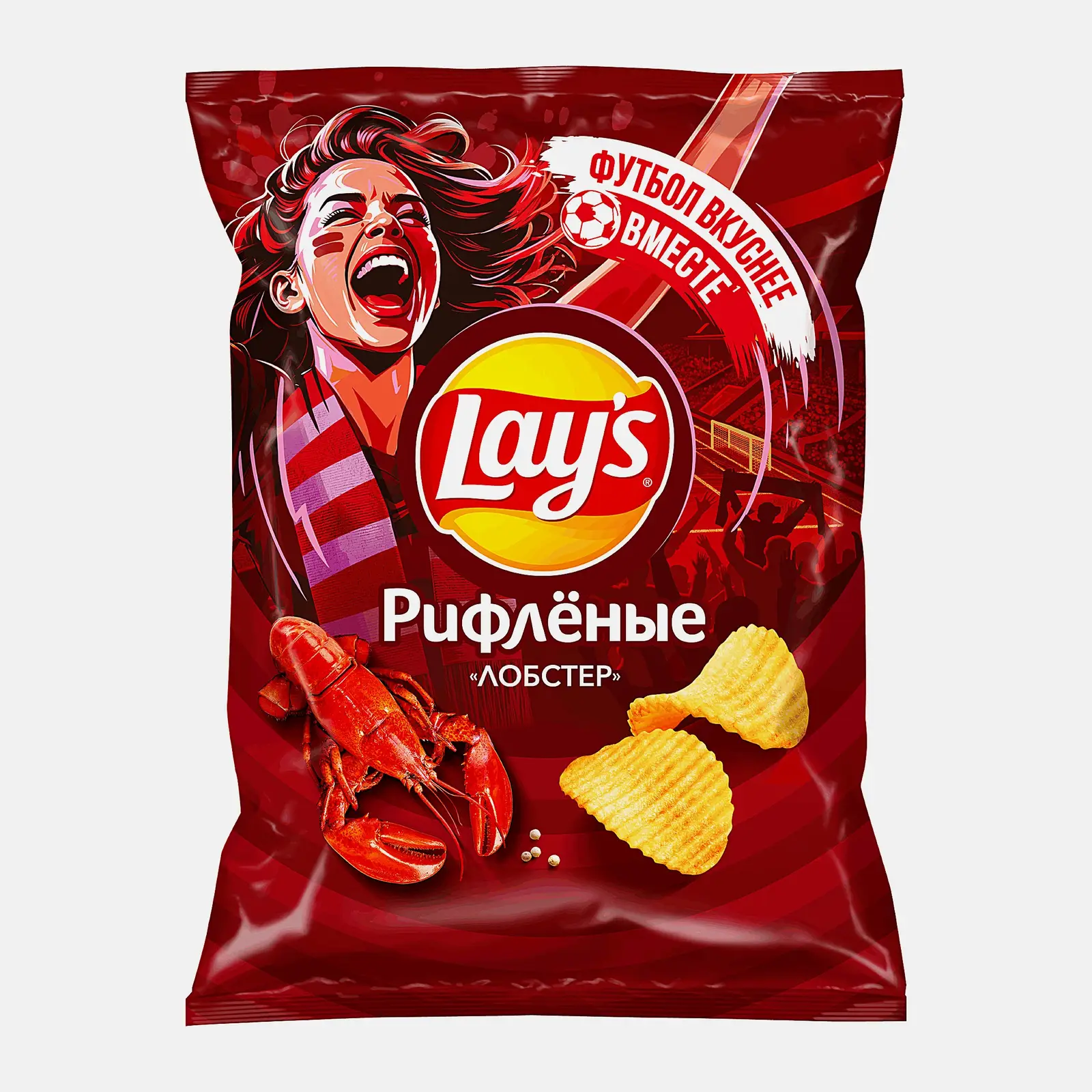 Чипсы Lays Рифлёные Лобстер 140г