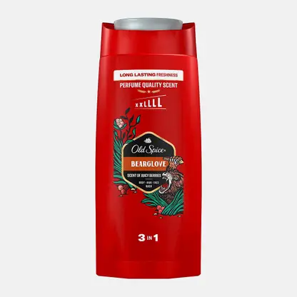 Гель для душа и Шампунь Old Spice 3в1 Bearglove 675мл