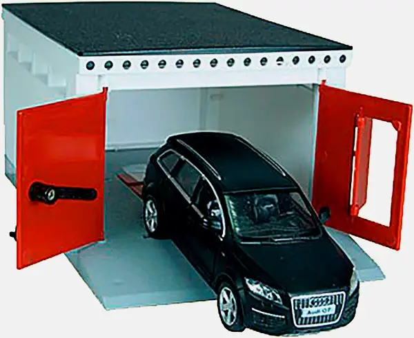 Игрушка Гараж с открывающимися воротами Форма в ассортименте