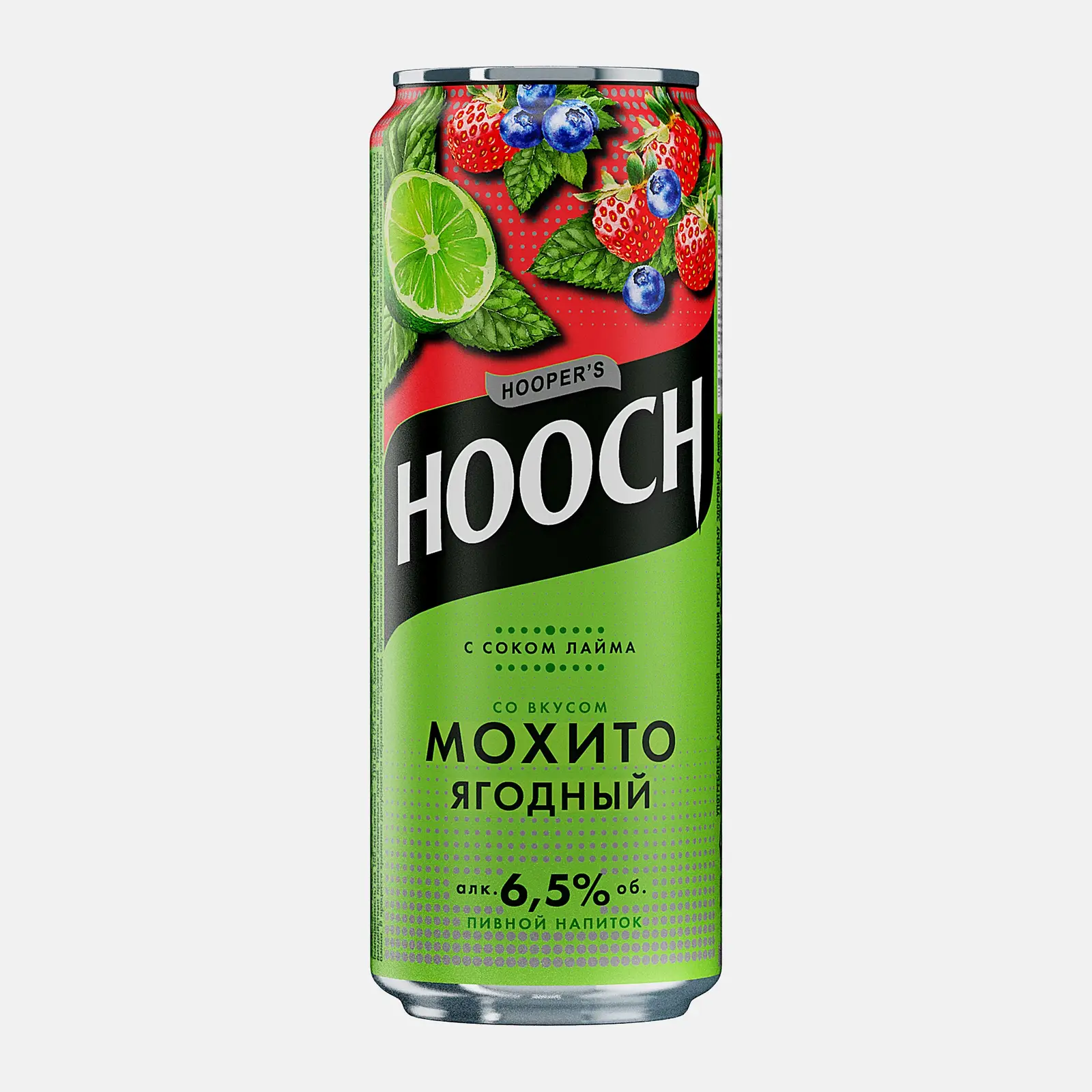 Изображение товара Hooch Ягодый мохито алкогольный коктейль 6.5% 450мл Россия