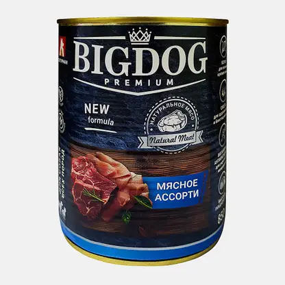 Влажный корм для собак Мясное ассорти Zoogurman Big Dog 850г