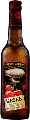 Медовый напиток Medovarus Хмельной мёд Вишнёвый Крик фильтрованный непастеризованный 5.5% 330мл