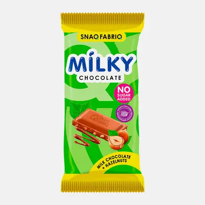 Молочный шоколад c фундуком без сахара Snaq Fabriq 75г