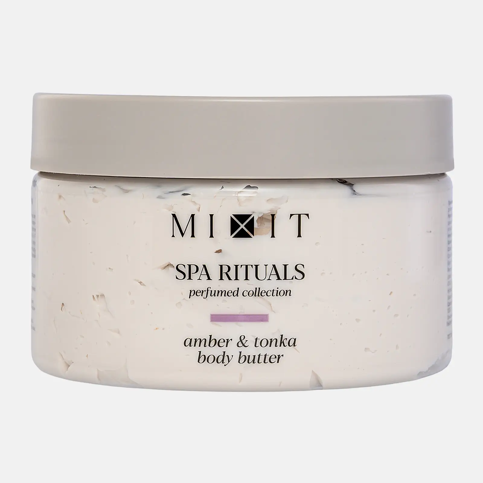 Крем-баттер для тела Mixit аромат с ароматом амбры и бобов тонка 250г