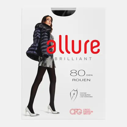 Колготки женские Pierre Cardin Rouen 80 чёрные р.2