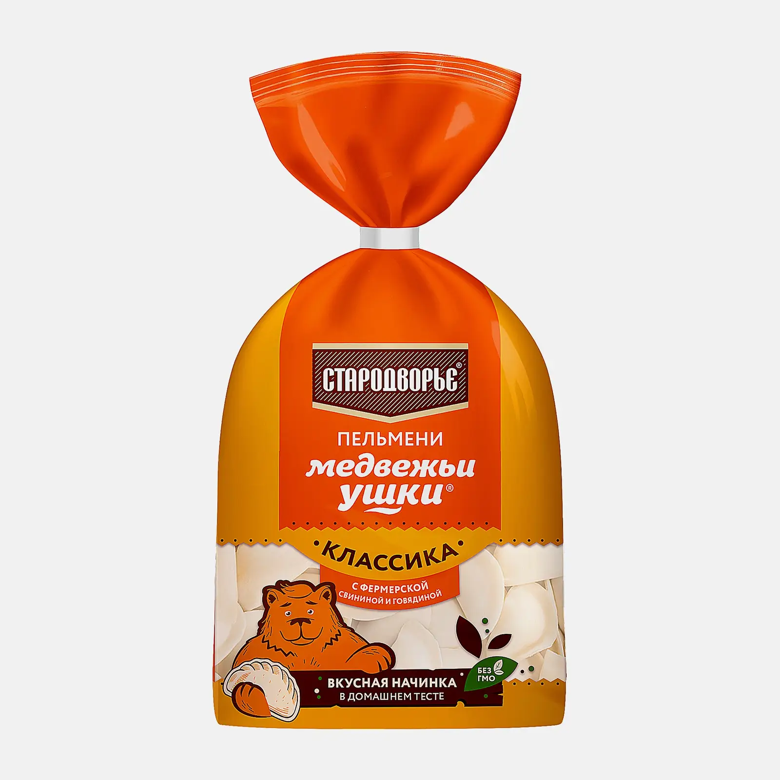 Пельмени Стародворье Медвежьи ушки свинина говядина 700г