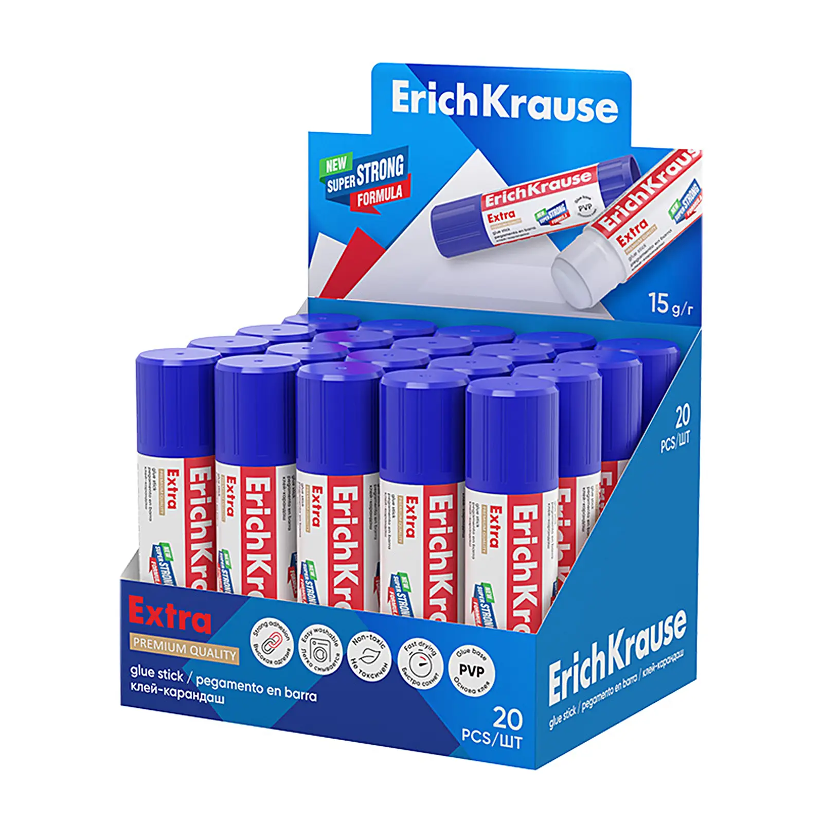 Клей-карандаш Erich Krause 15г