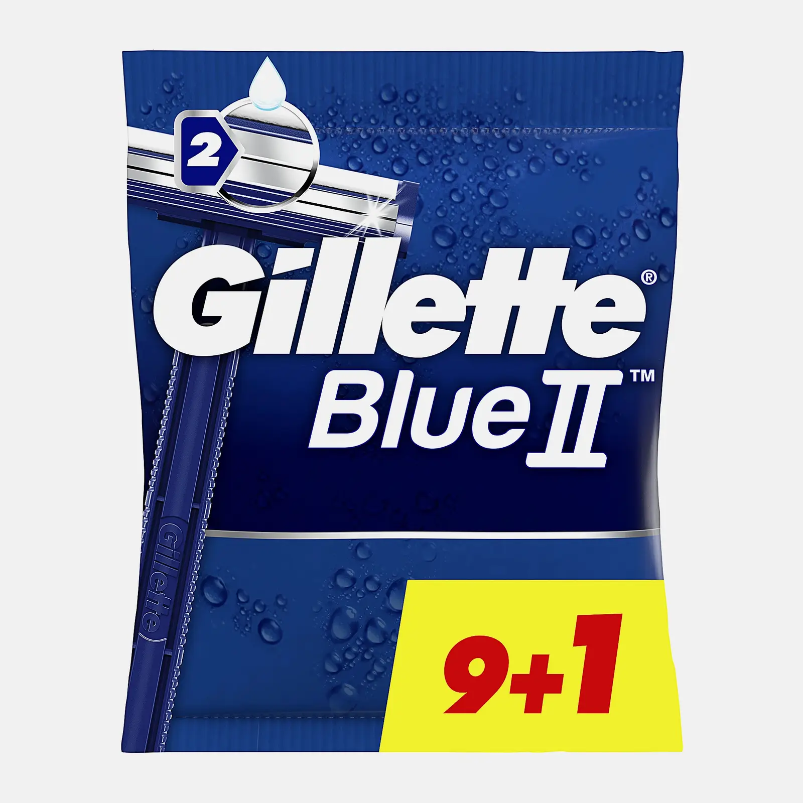 Бритвы Gillette Blue II одноразовые мужские 2 лезвия 10шт
