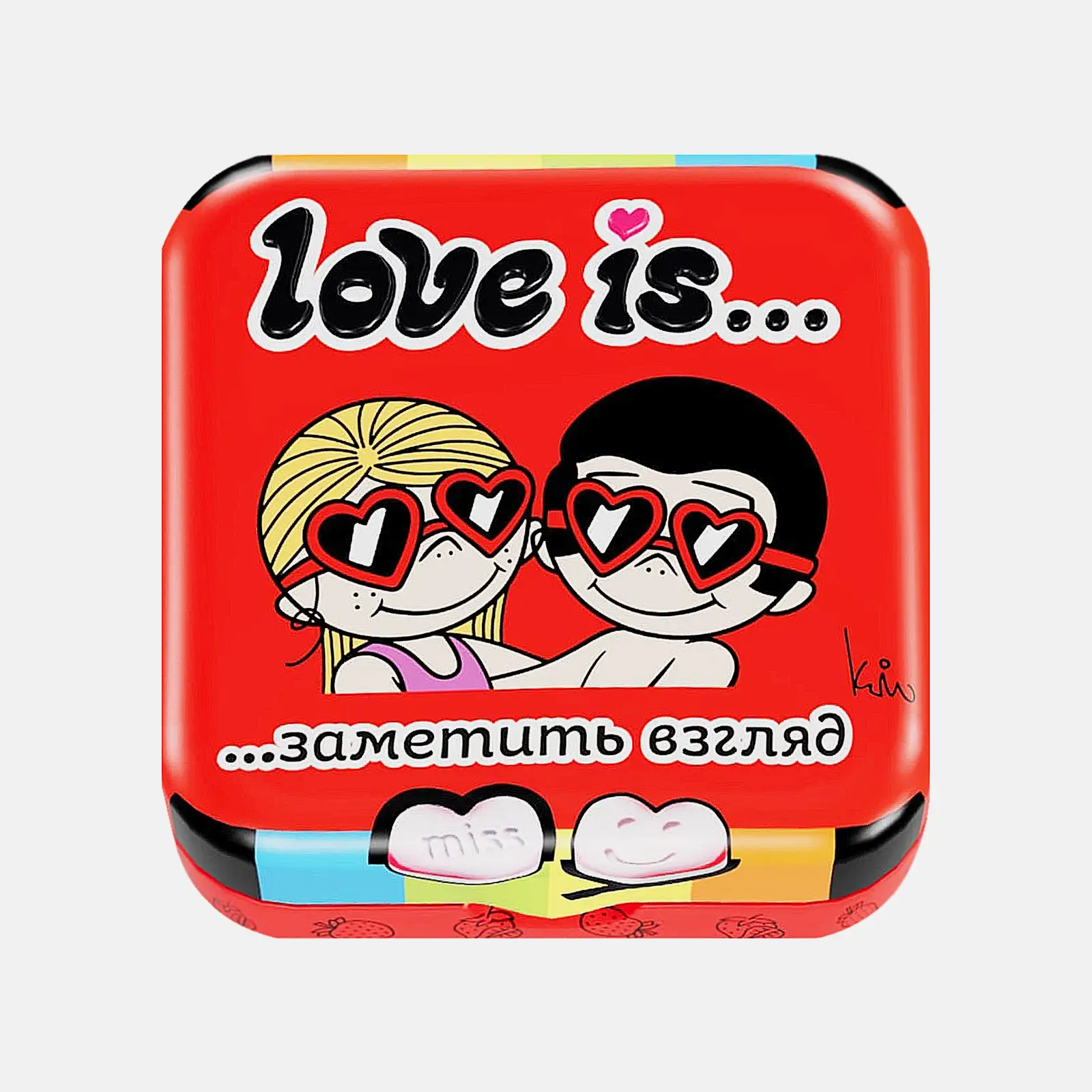 Освежающие конфеты в форме сердца Love Is 20г в ассортименте