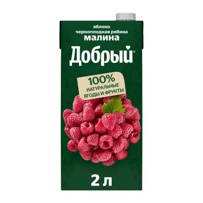 Изображение товара Нектар Добрый Яблоко-малина-рябина 2л