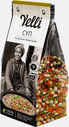 Суп Семь бобов/Из гороха с карри/Из фасоли Yelli 250г в ассортименте
