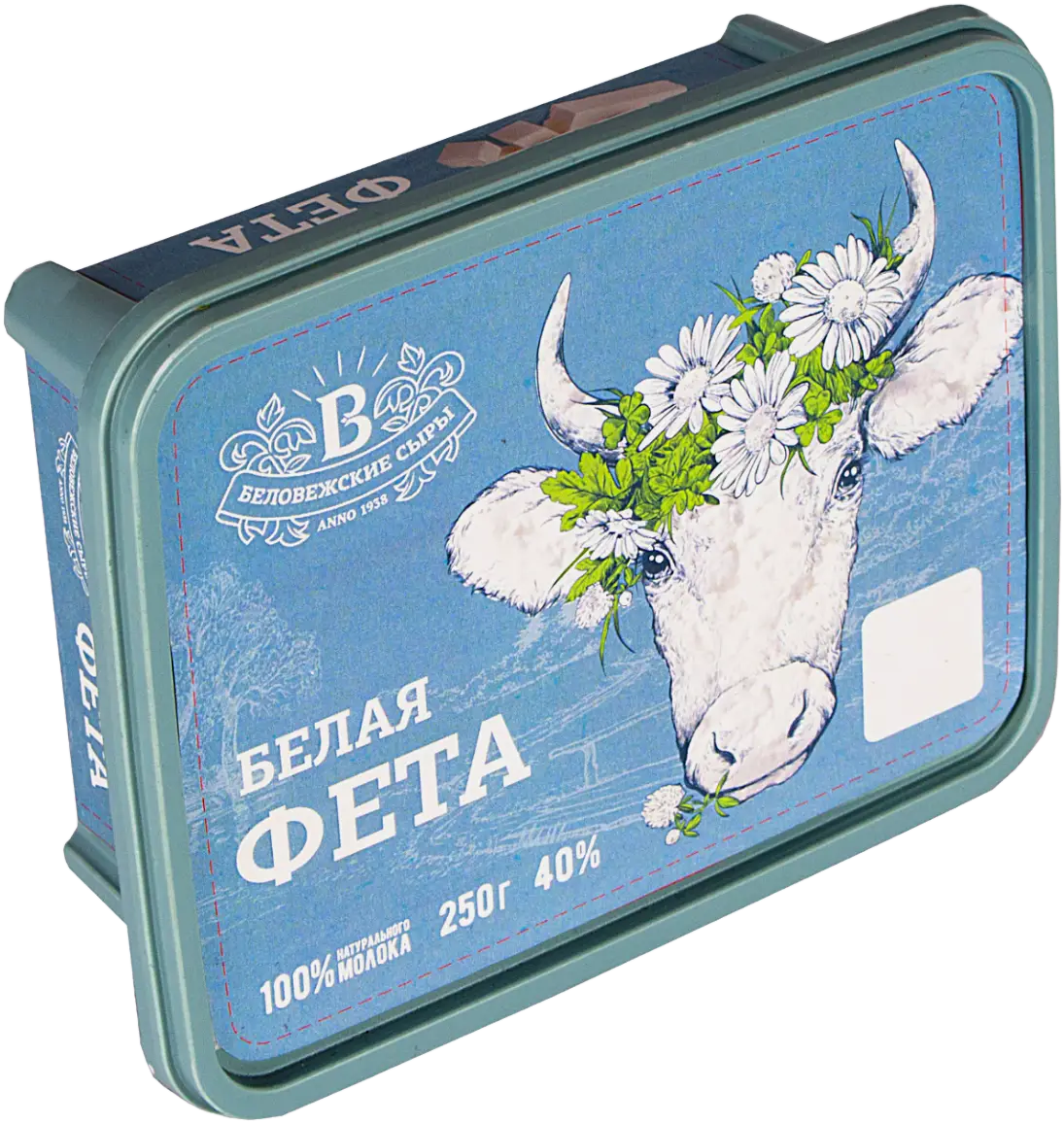 Сыр Беловежские сыры Белая фета 40% 250г