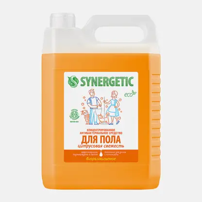 Средство для пола Цитрусовая свежесть Synergetic 5л