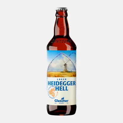Пиво Heidegger Hell светлое фильтрованное 4.7% 500мл