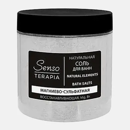 Магниево-сульфатная соль для ванн Natural Elements Senso Terapia 600г
