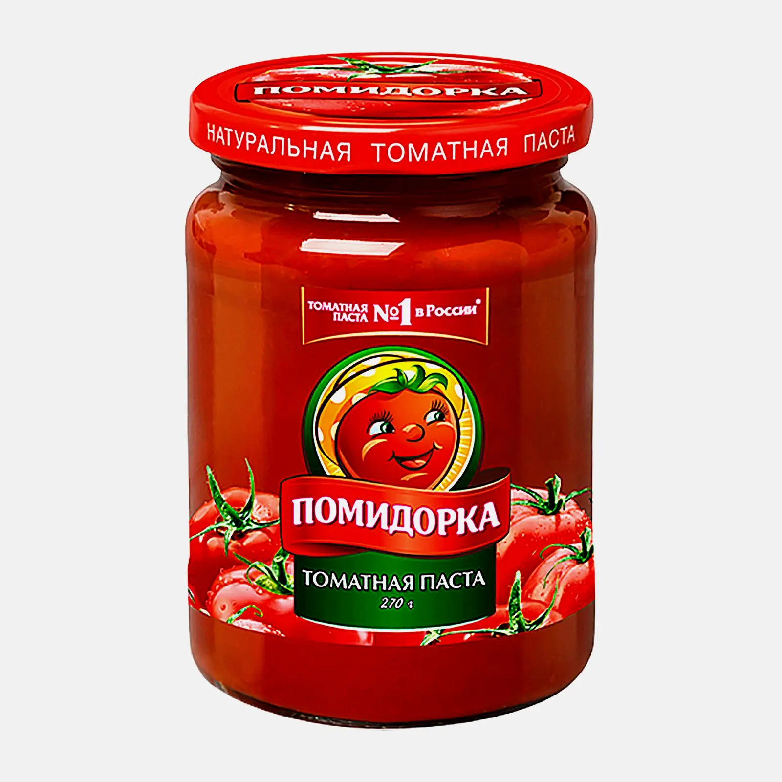 Изображение товара Томатная паста Помидорка 250 мл натуральный вкус без красителей