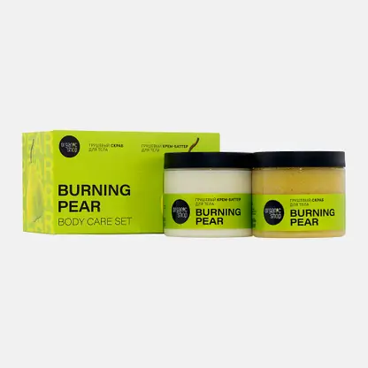 Подарочный набор Organic Shop Burning Pear Скраб для тела 200мл + Баттер для тела 200мл в ассортименте