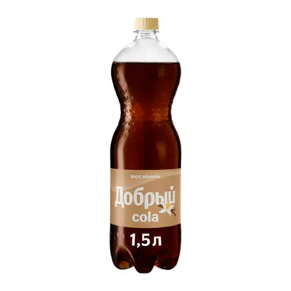 Изображение товара Напиток Добрый Cola Ваниль 1.5л Изображение товара Напиток Добрый Cola Ваниль 1.5л