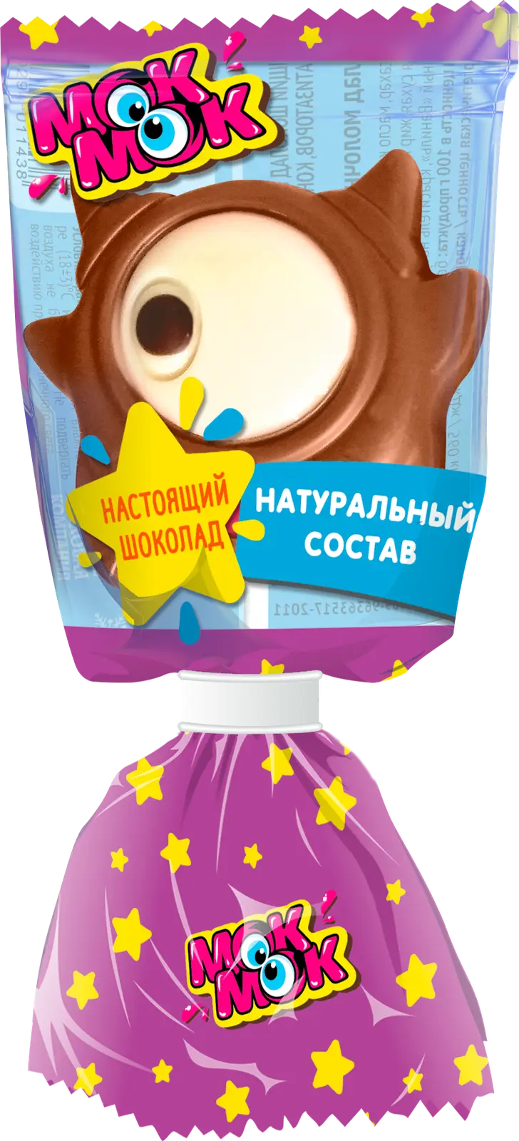 Шоколад Шокомонстрики молочный с печеньем на палочке Мок мок 24г