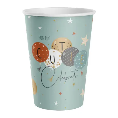 Изображение товара Стаканы картонные Пакетико Party 250мл 6шт в ассортименте