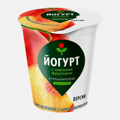 Йогурт Агрокомплекс Персик 3.5% 300г