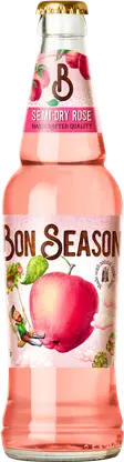 Сидр Bon Season Rose полусухой фильтрованный пастеризованный 5.7% 400мл