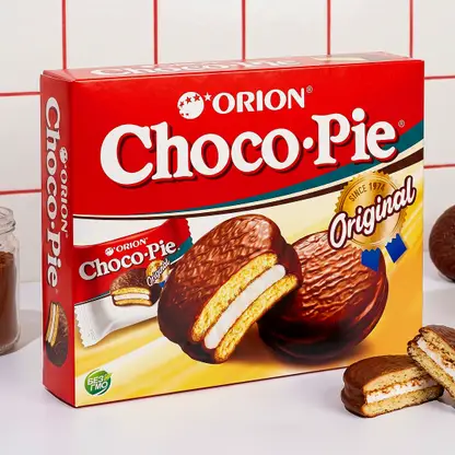 Пирожное бисквитное в шоколадной глазури Orion Choco Pie 360г в ассортименте