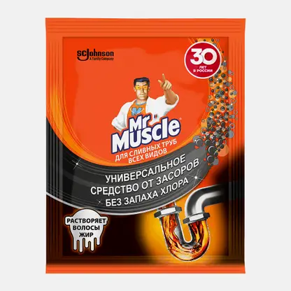 Гранулы для прочистки сливных труб Mr.Muscle 70г