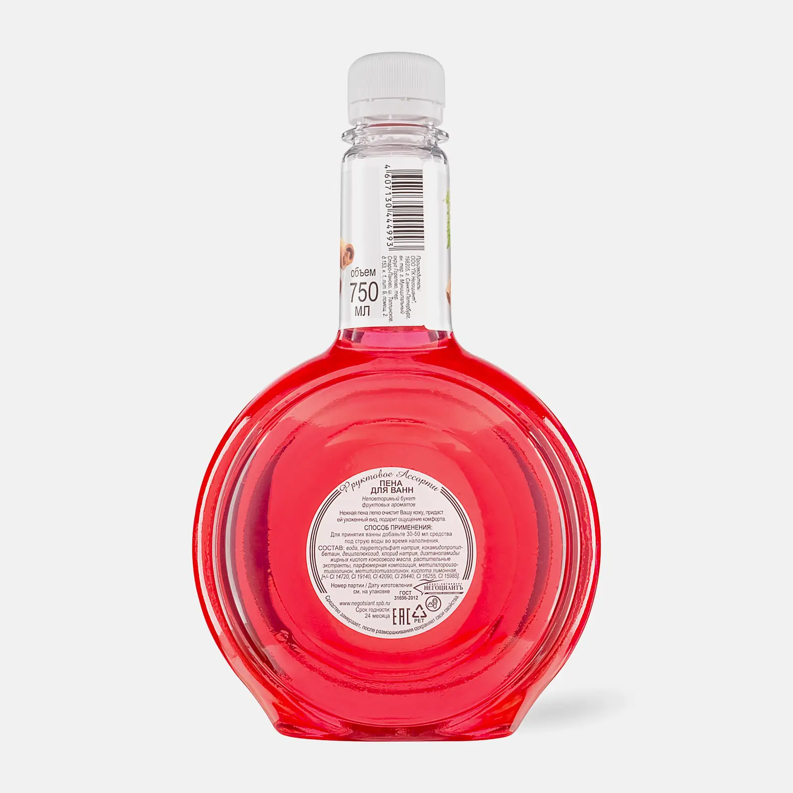 Пена для ванн Фруктовое ассорти 750мл в ассортименте