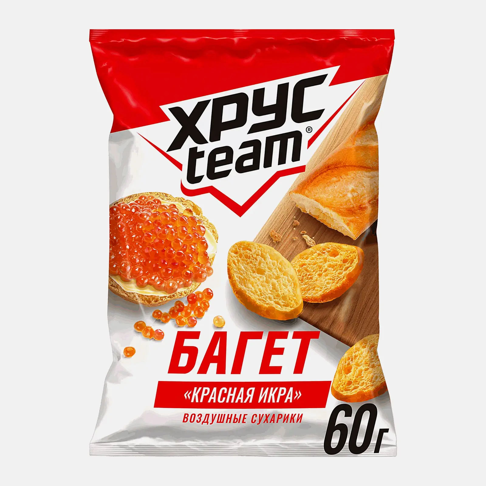 Багет Хрусteam со вкусом Красная Икра 60г