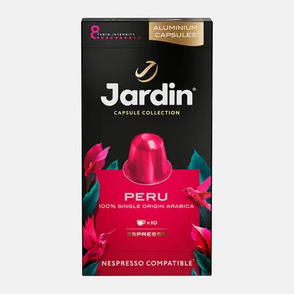 Кофе жареный молотый капсулы Jardin Peru 10шт 50г