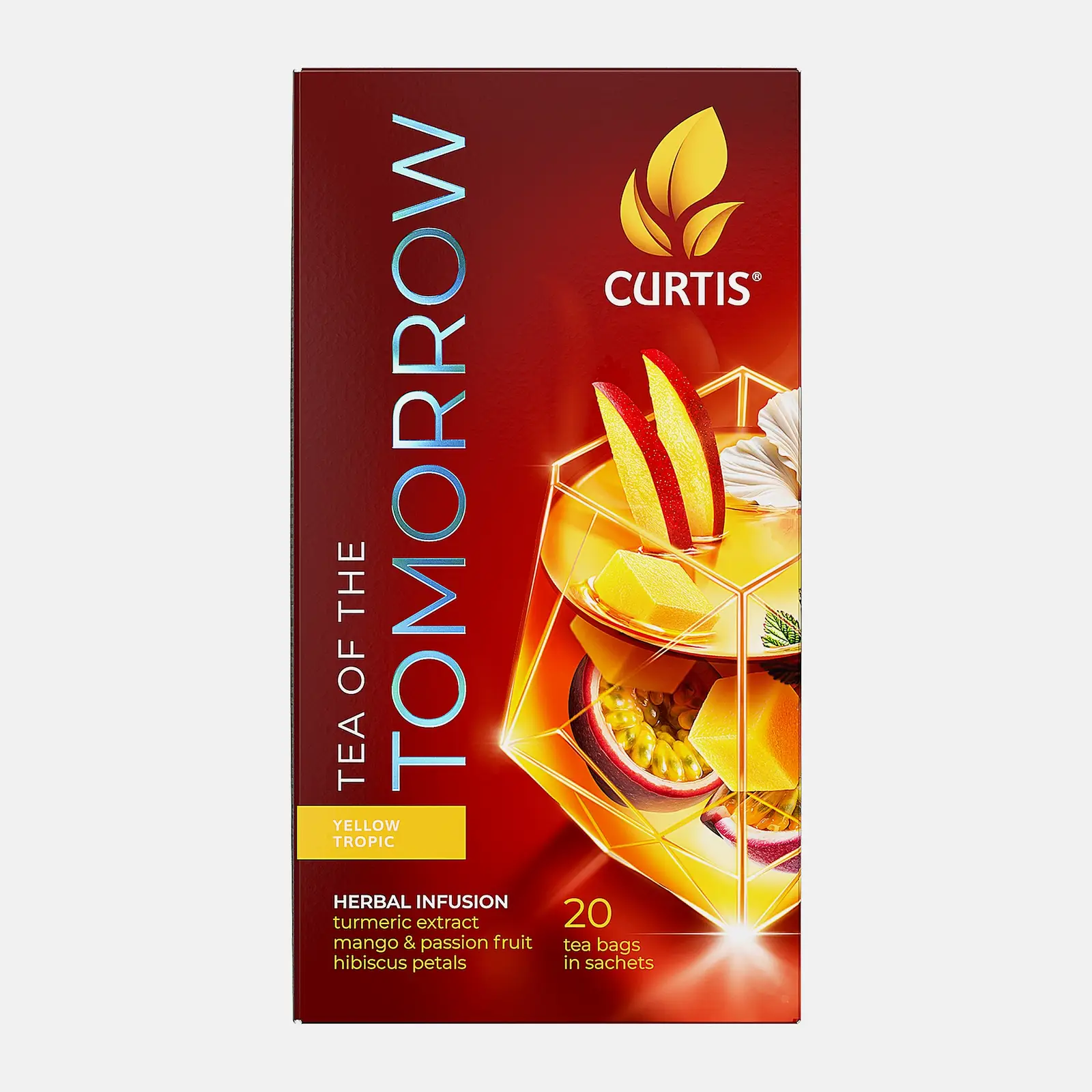 Изображение товара Чай Curtis Yellow Tropic с фруктовым вкусом 20 саше для насыщенного аромата