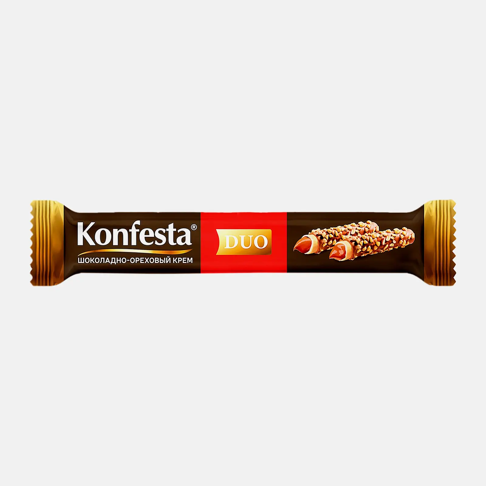 Конфета глазированная с шоколадно-ореховой начинкой Konfesta 38г Конфета глазированная с шоколадно-ореховой начинкой Konfesta 38г