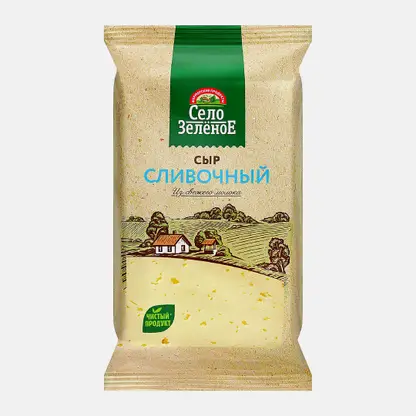 Сыр Сливочный Село Зеленое 50% 180г