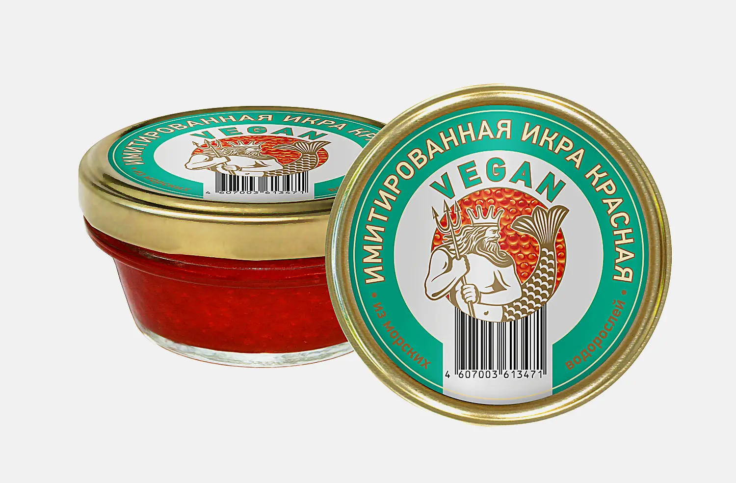 Икра Vegan имитированная красная 100г Икра Vegan имитированная красная 100г