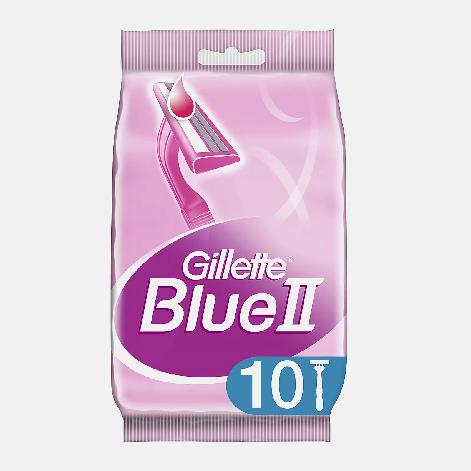 Бритвенные станки для женщин Blue II Gillette 10шт
