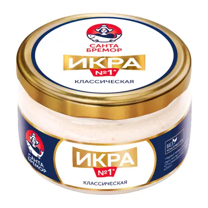 Изображение товара Икра мойвы Санта Бремор Классическая 180г