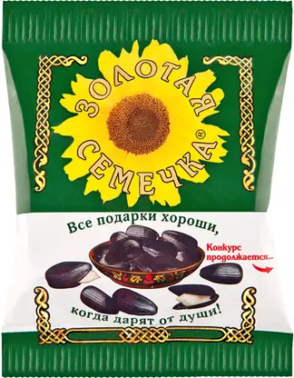 Изображение товара Обжаренные семечки подсолнечника Золотая Семечка 75г натуральные вкусные и полезные