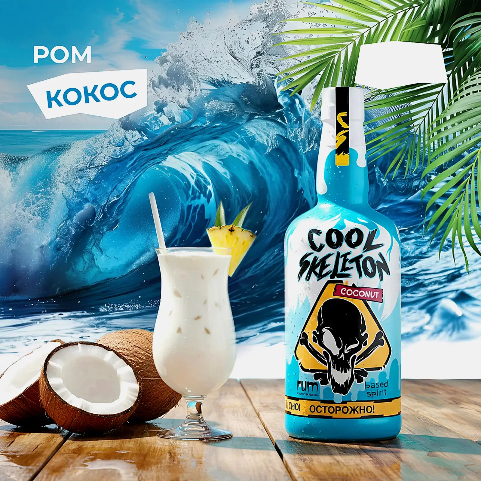 Напиток на основе рома Cool Skeleton кокос 37.5% 700мл