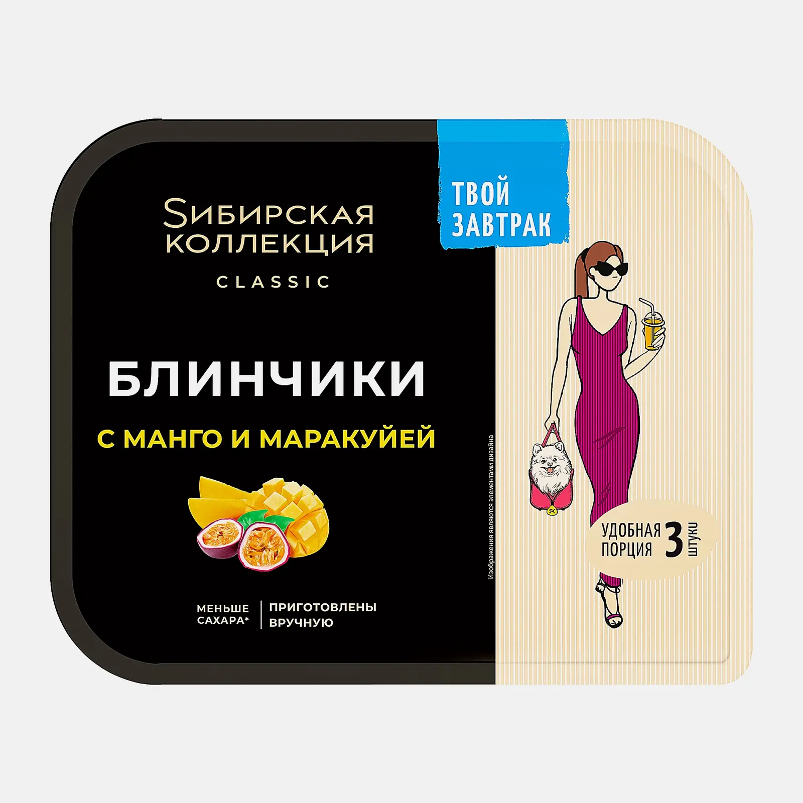 Изображение товара Блинчики Sибирская Коллекция с манго и маракуйей 225г