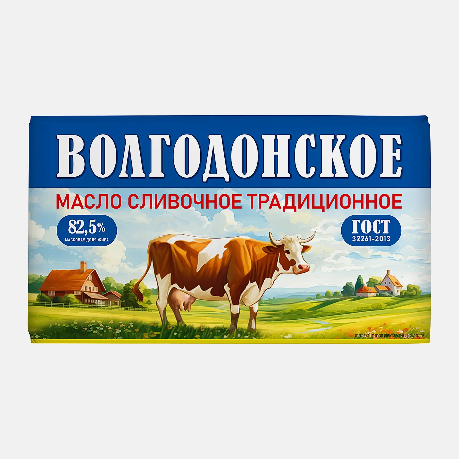 Масло сливочное Волгодонское Традиционное 82.5% 320г
