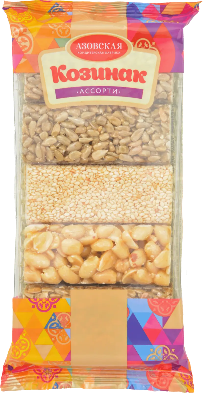 Изображение товара Козинак Ассорти Азовская КФ 280г — натуральный восточный сладкий деликатес без ГМО