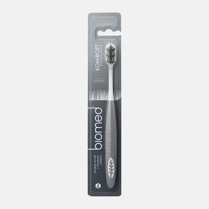 Зубная щетка Biomed Silver Medium средней жесткости в ассортименте