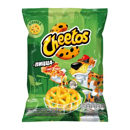 Изображение товара Кукуруз палочки Cheetos со вкусом Пицца 43г