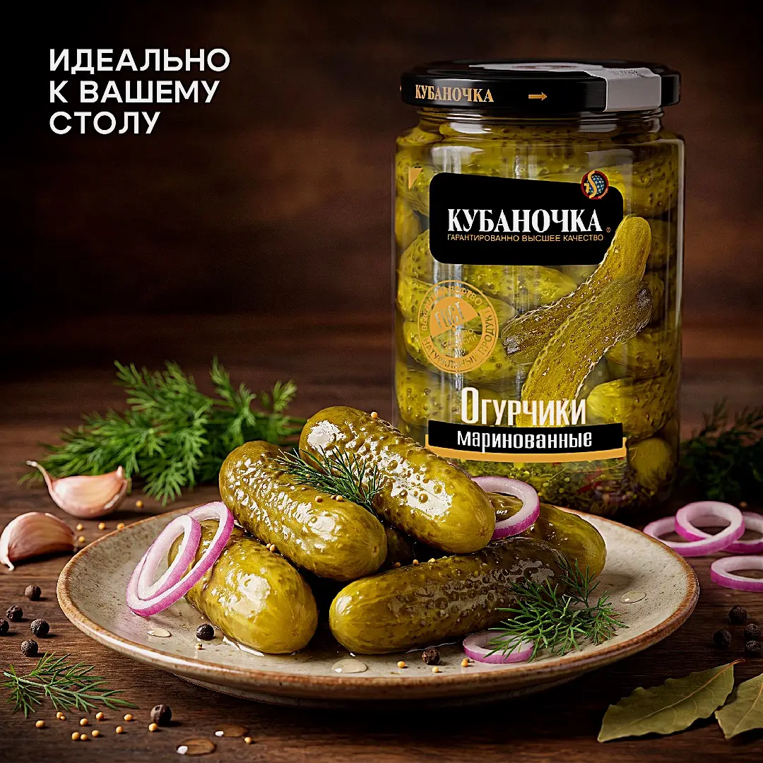 Огурцы Кубаночка маринованные 680г - фото 4