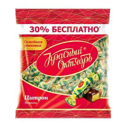 Изображение товара Конфеты Красный октябрь Цитрон со вкусом цитруса 350г